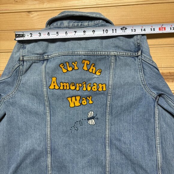 Levis Type III Mid Wash Embroidered American Way Sample Denim Jacket - Small - Picture 12 of 16